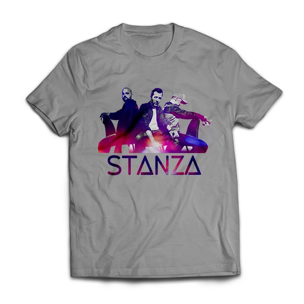 T-shirt disponible dans la boutique du groupe Stanza